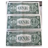 1935 D Blue Seal $1 Dollar Silver Certificates