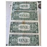 Blue Seal $1 Dollar Silver Certificates