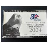 2004-S State Quarter Silver Proof Set