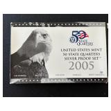 2005-S State Quarter Silver Proof Set