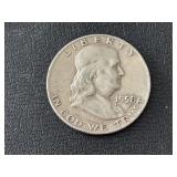 1958-D Franklin Half Dollar
