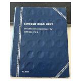 Lincoln Cents in Book