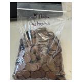 Lincoln Wheat Cents 5 Pounds