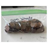 200 Lincoln Wheat Cents