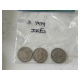 1974 Eisenhower Dollars