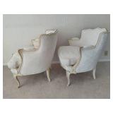 Pair of Matching Louis XVI Style Bergere Chairs