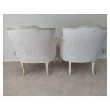 Pair of Matching Louis XVI Style Bergere Chairs
