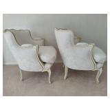 Pair of Matching Louis XVI Style Bergere Chairs