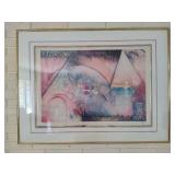 Jay Hall "Organic Motion" Signed and Framed Print