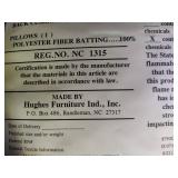 Hughes Furniture Abington Safari Grey Button Tufted Matching Sofa and Settee