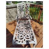 Wrought Iron Adjustable Lounge Chair