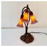 Lavendar Pond Lily 16" Table Lamp