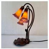 Lavendar Pond Lily 16" Table Lamp
