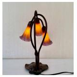Lavendar Pond Lily 16" Table Lamp