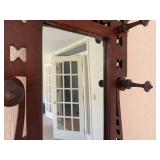 Antique Victorian Hall/Umbrella Stand with Mirror