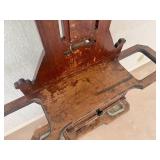 Antique Victorian Hall/Umbrella Stand with Mirror