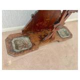 Antique Victorian Hall/Umbrella Stand with Mirror