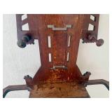 Antique Victorian Hall/Umbrella Stand with Mirror