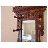 Antique Victorian Hall/Umbrella Stand with Mirror