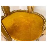 Louis XV Style Lighted Gold Gilded Curio Cabinet