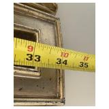 Silver Tone Round Accent Mirror
