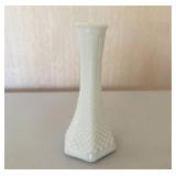 E.O. Brody 6" Hobnail Milk Glass Bud Vase & other Vases