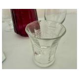E.O. Brody 6" Hobnail Milk Glass Bud Vase & other Vases
