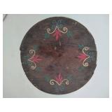 Folk Art Painted Bucket w/Lid