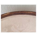 Antique Wood Upholstered Vanity Chair