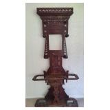 Antique Victorian Hall/Umbrella Stand with Mirror