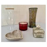 Lot of Home Decor - Candle, Trinket Box and more!