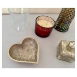 Lot of Home Decor - Candle, Trinket Box and more!