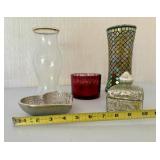Lot of Home Decor - Candle, Trinket Box and more!