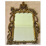 Vintage Mirror Craft Ornate Gilded Mirror