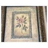 Set of Floral Prints in Beautiful Frames