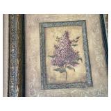 Set of Floral Prints in Beautiful Frames