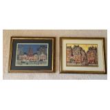 Set of Michael Delacroix Prints in Matching Frames