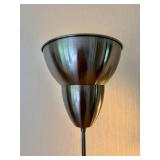 Two Silver Tone Floor Lamps