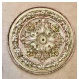 Round Ornate Ceiling/Chandelier Cap or Hanging Decor