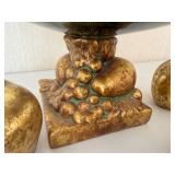 Lot of Gold Toned Home Decor