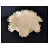 Fenton Hand Painted Milk Glass Silver Crest Violets