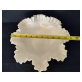 Vintage Fenton Hobnail Milk Glass Fruit Bowl