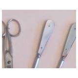 Mother of Pearl Framed Antique Manicure Set