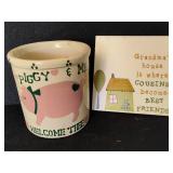 Roseville Robinson Ransbottom Painted Crock