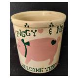 Roseville Robinson Ransbottom Painted Crock