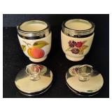 Royal Worcester Porcelain Egg Coddlers wLids