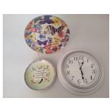 Misc Plates & Kitchen Clock