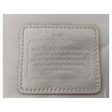 Coach White Leather Wristlet