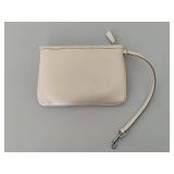 Coach White Leather Wristlet