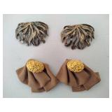 Vintage Hat Pins, Shoe Clips & Ring Holder